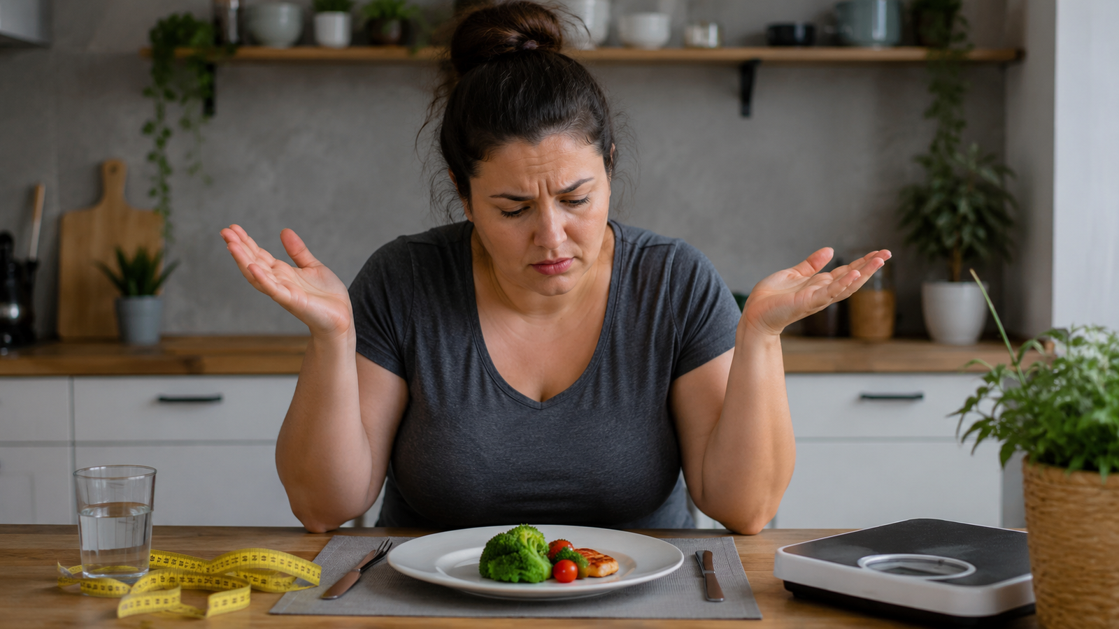 Comer pouco e não emagrecer